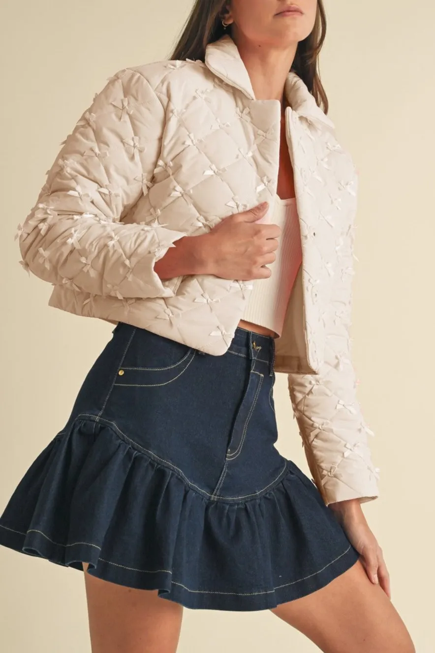 Bow Puffer Jacket