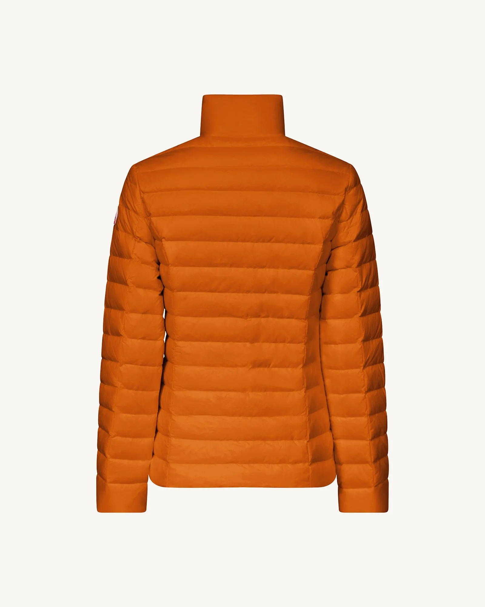 Burnt orange Cha lightweight puffer jacket