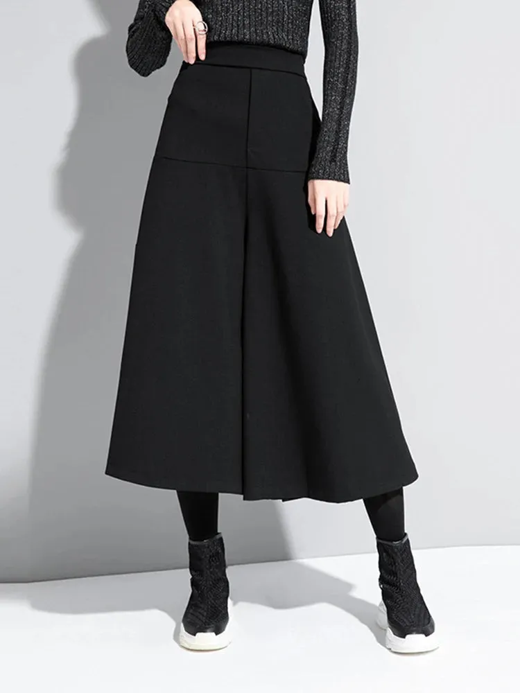 HEYFANCYSTYLE Signature Elastic Waist Wide Leg Trousers