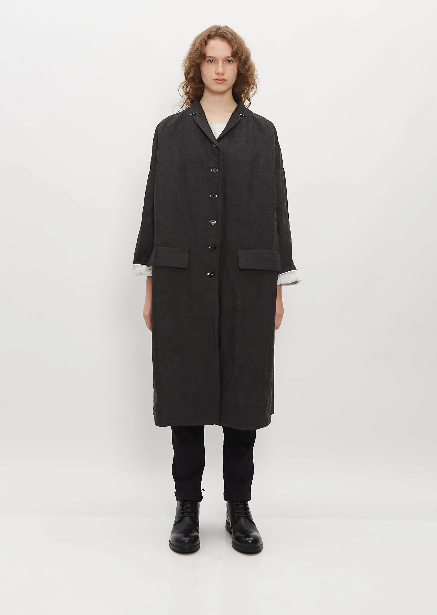 Inox Cotton and Virgin Wool Coat