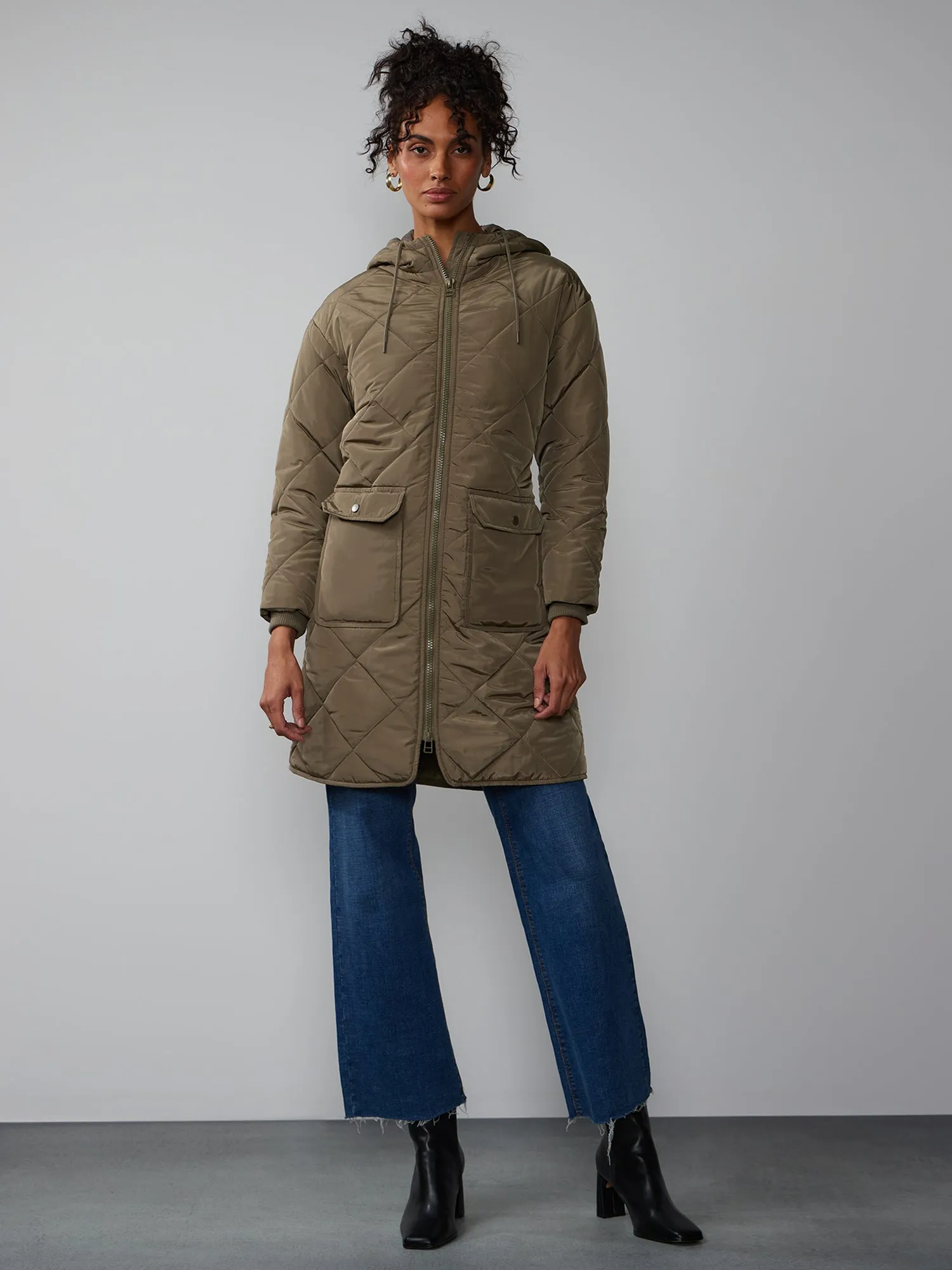 Long Sleeve Quilted Puffer Jacket