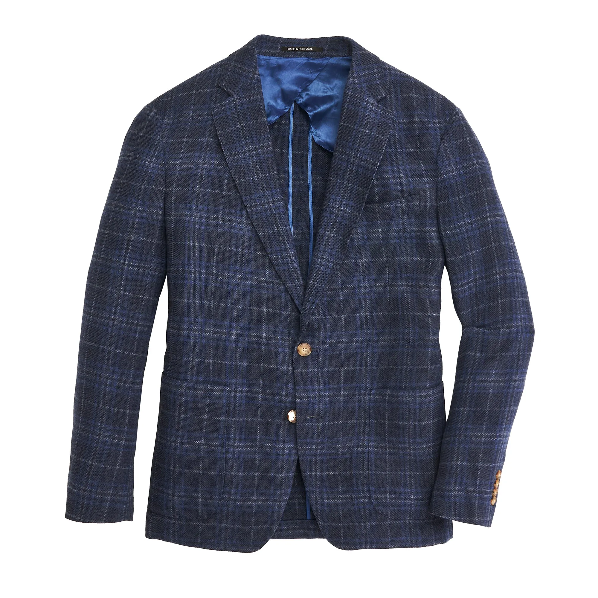 Marina/True Navy Plaid Sport Coat - True Navy