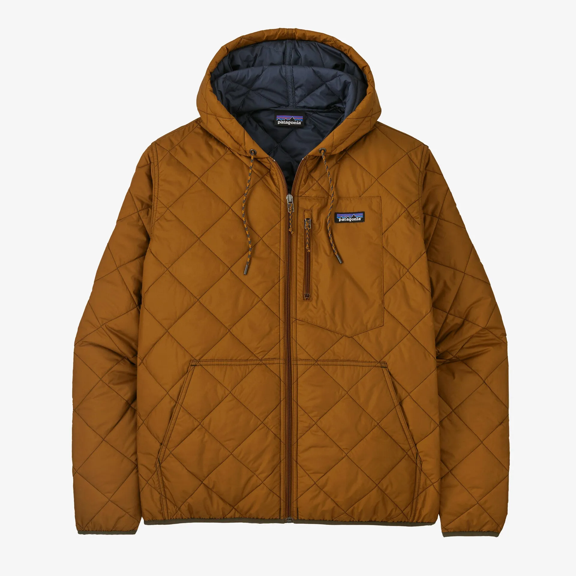 Men's Diamond Quilted Bomber Hoody