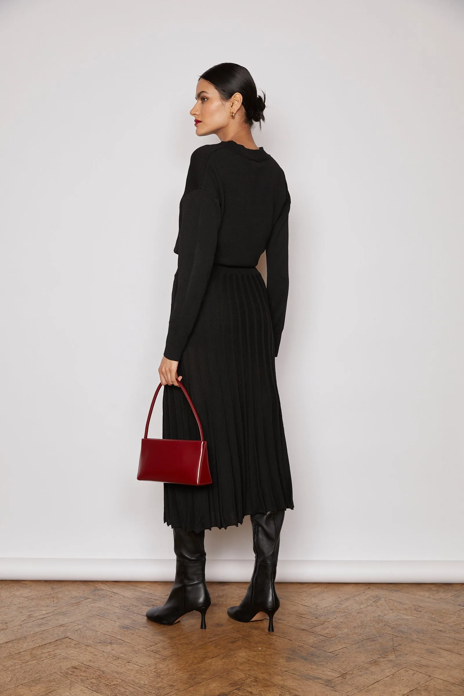 NOBLE KNITTED DRESS BLACK