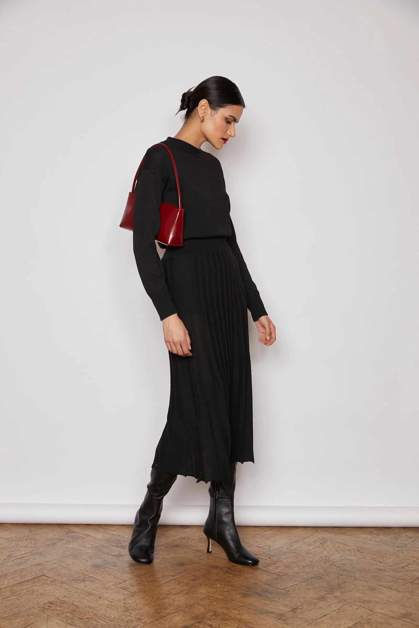 NOBLE KNITTED DRESS BLACK