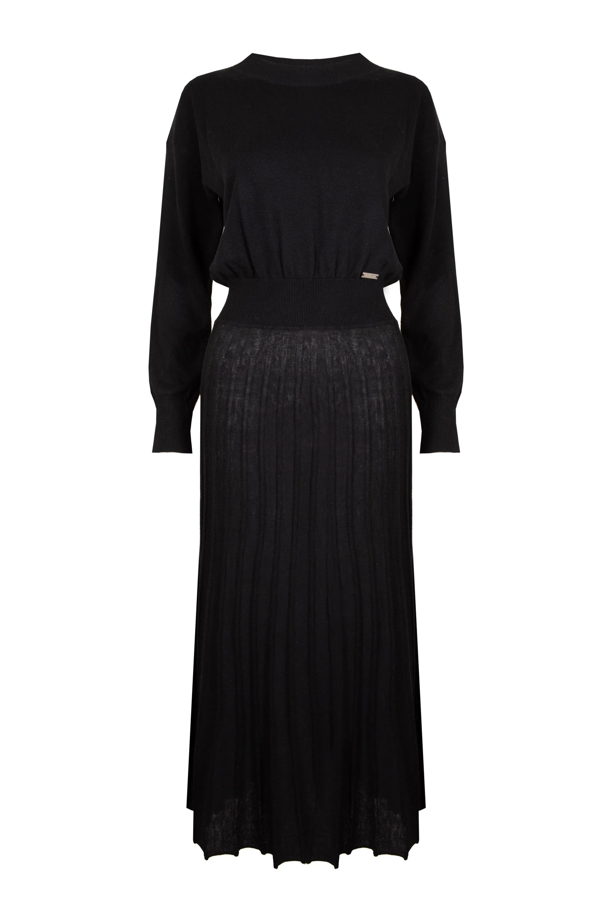 NOBLE KNITTED DRESS BLACK