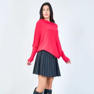 Oversized flowy knit sweater wholesale