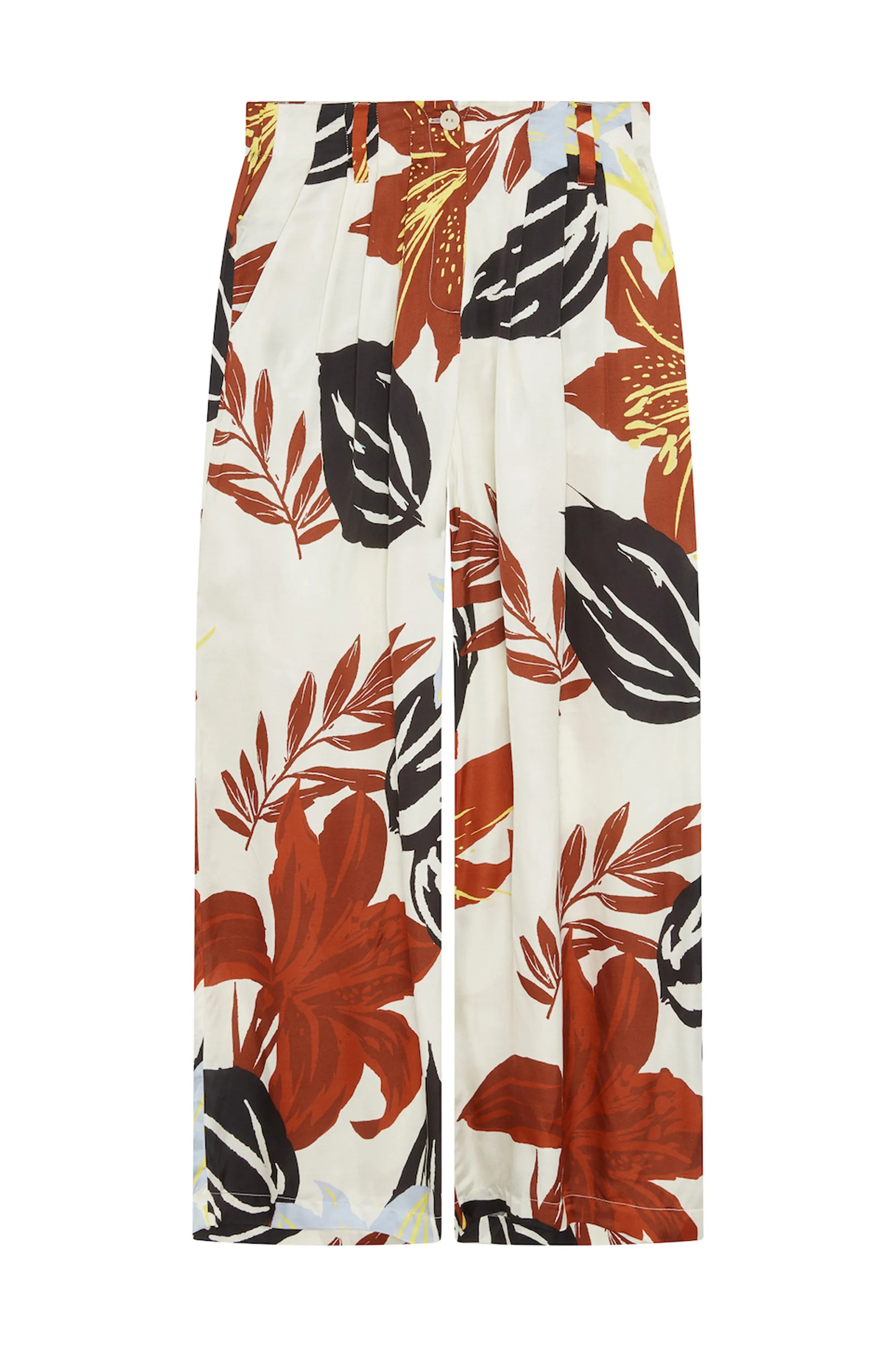 Printed Wide-Leg Trouser