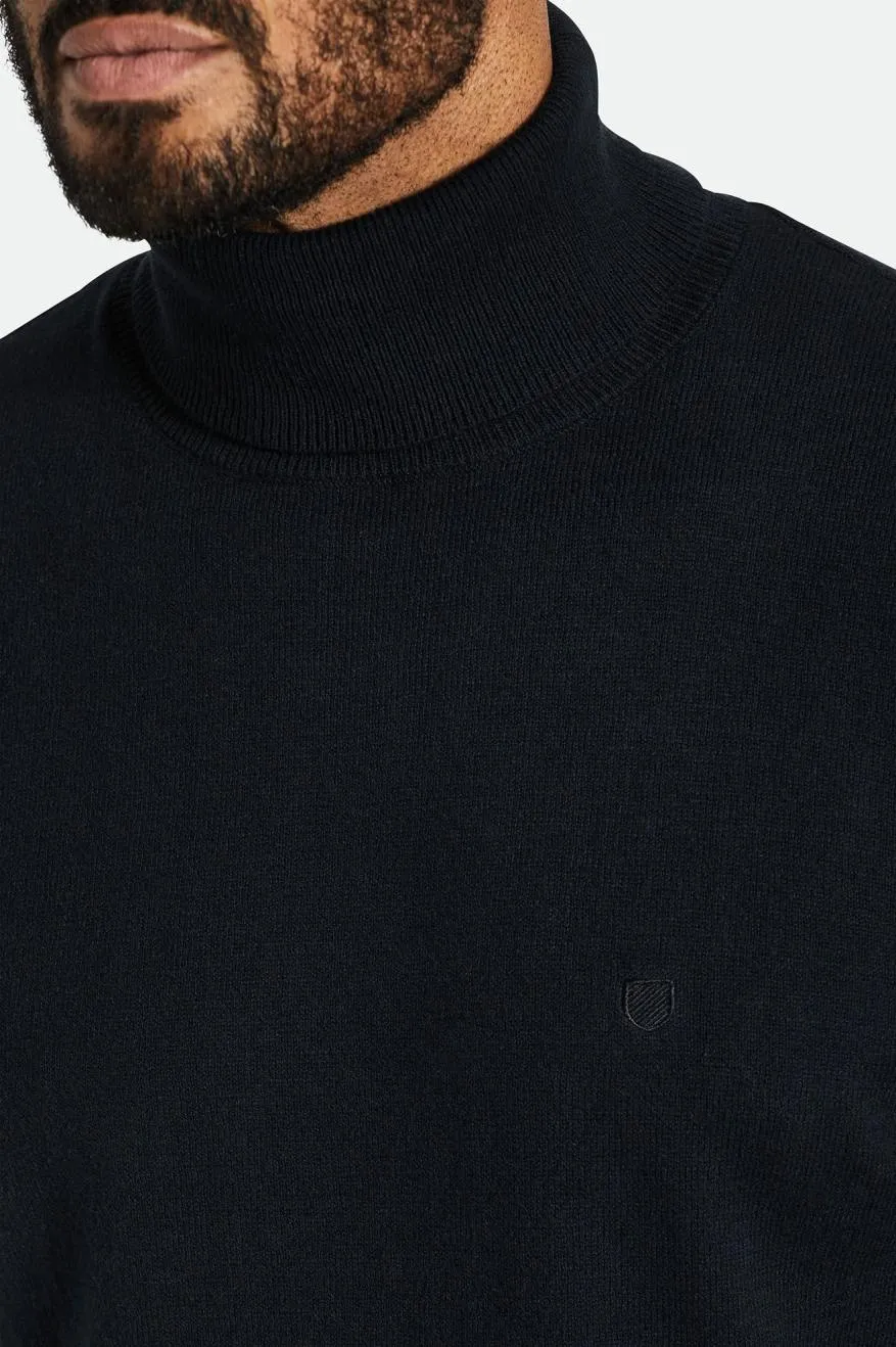 Reserve Cashmere L/S Turtleneck - Black