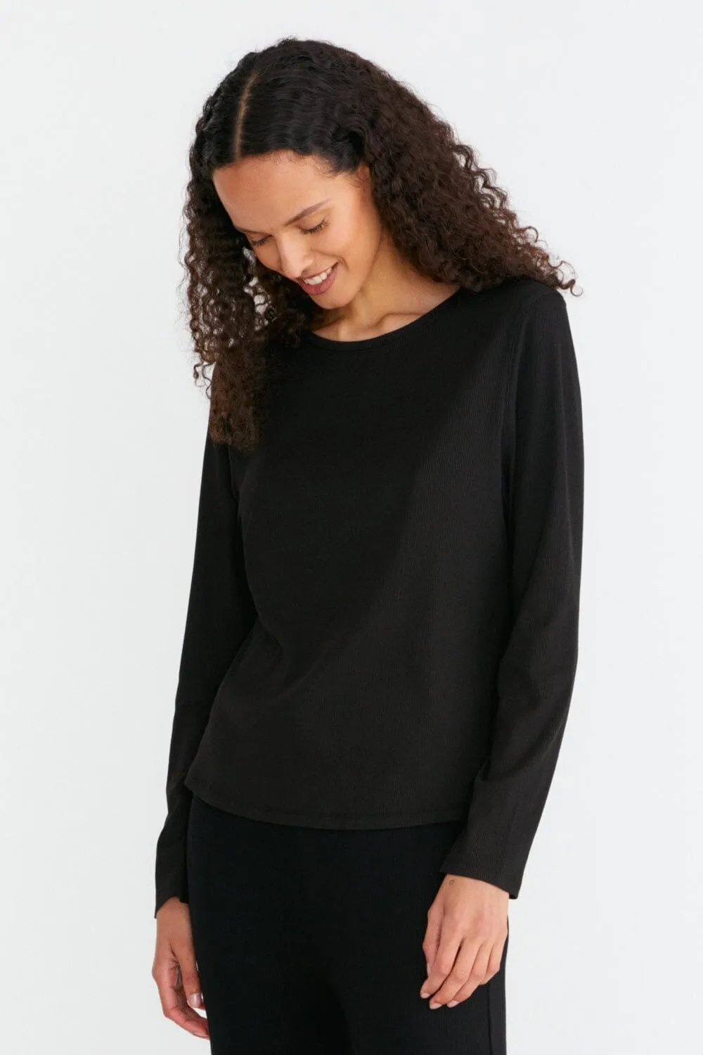 Ribbed Top Longsleeve Top