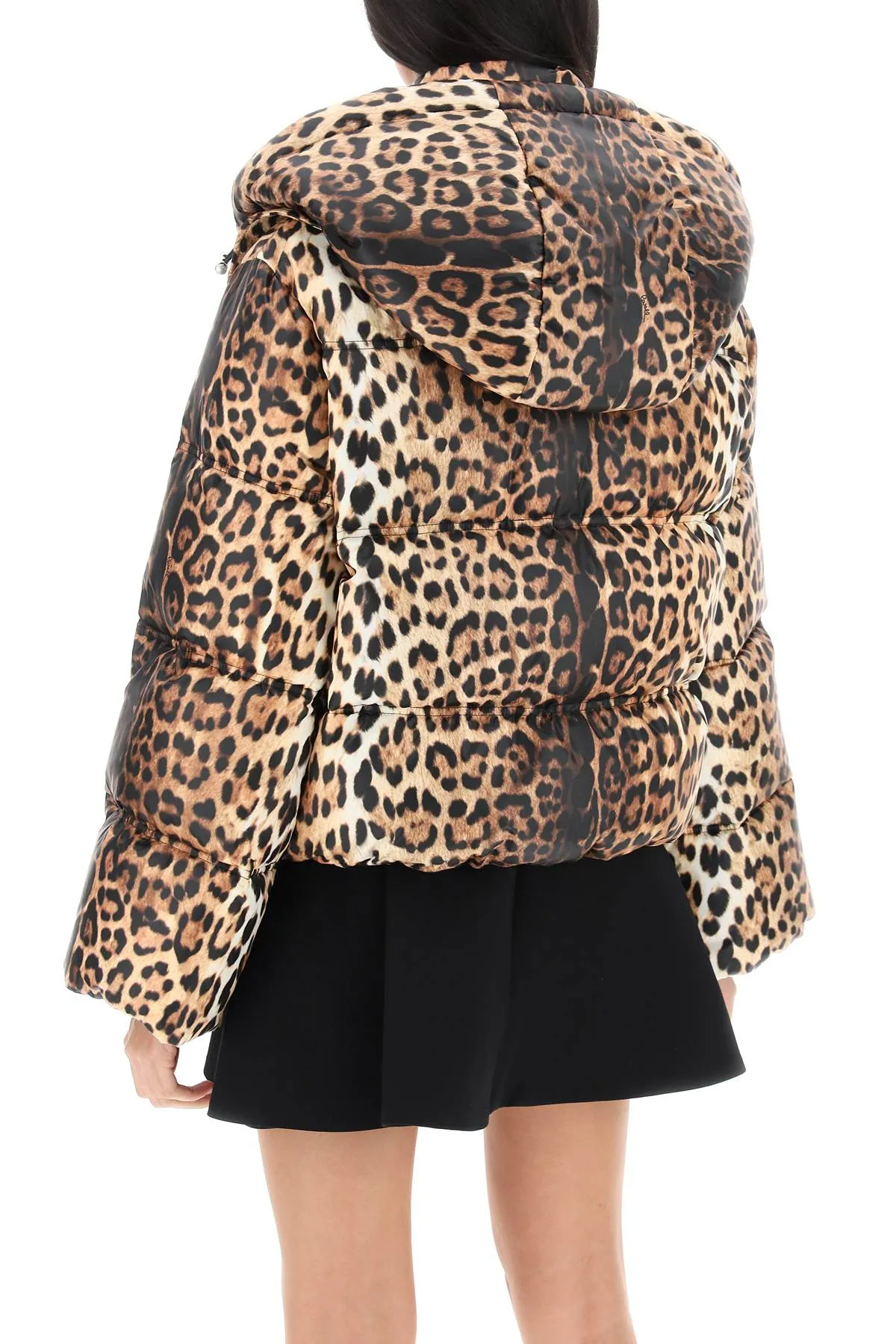 Roberto Cavalli Jaguar Hooded Puffer Jacket