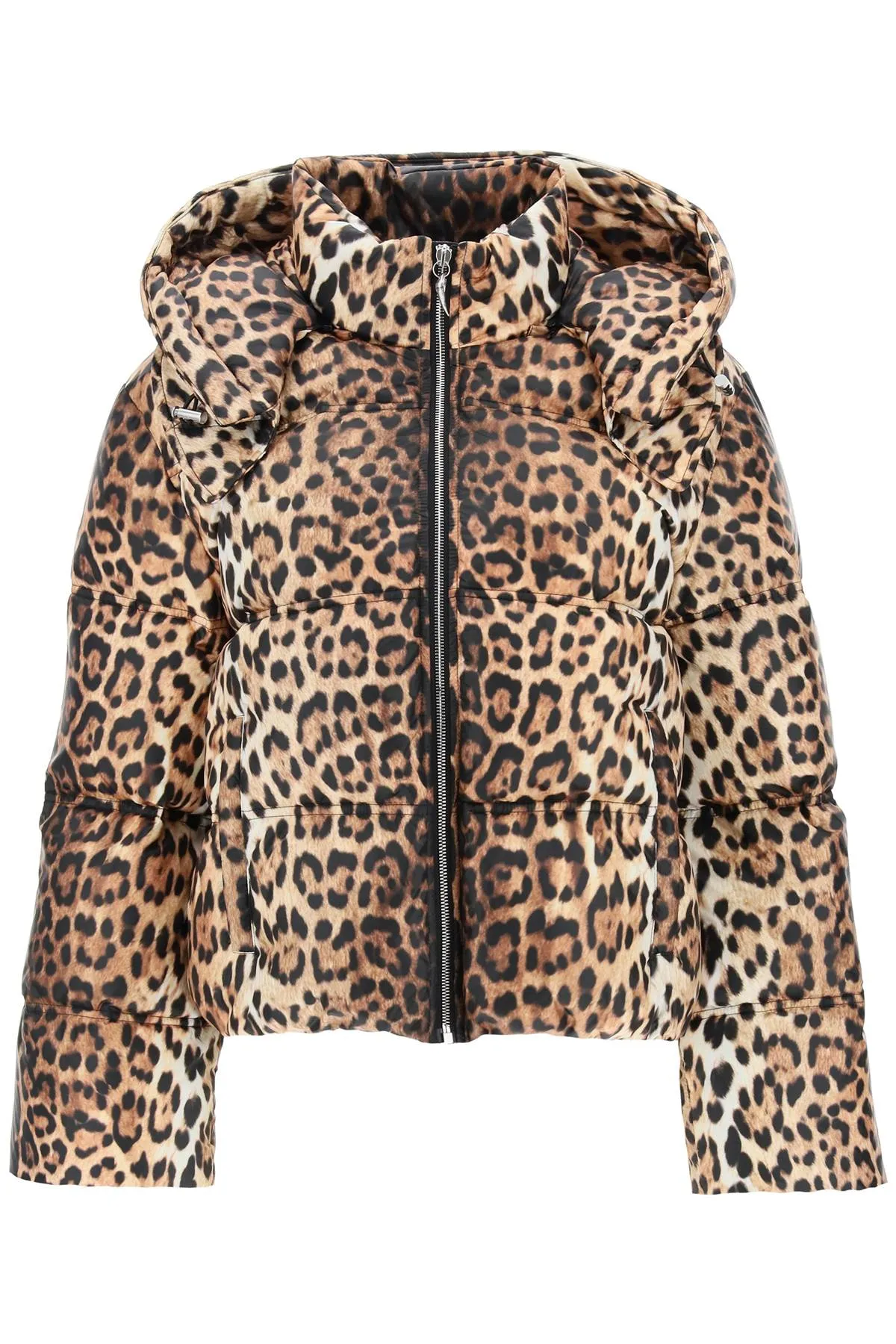 Roberto Cavalli Jaguar Hooded Puffer Jacket