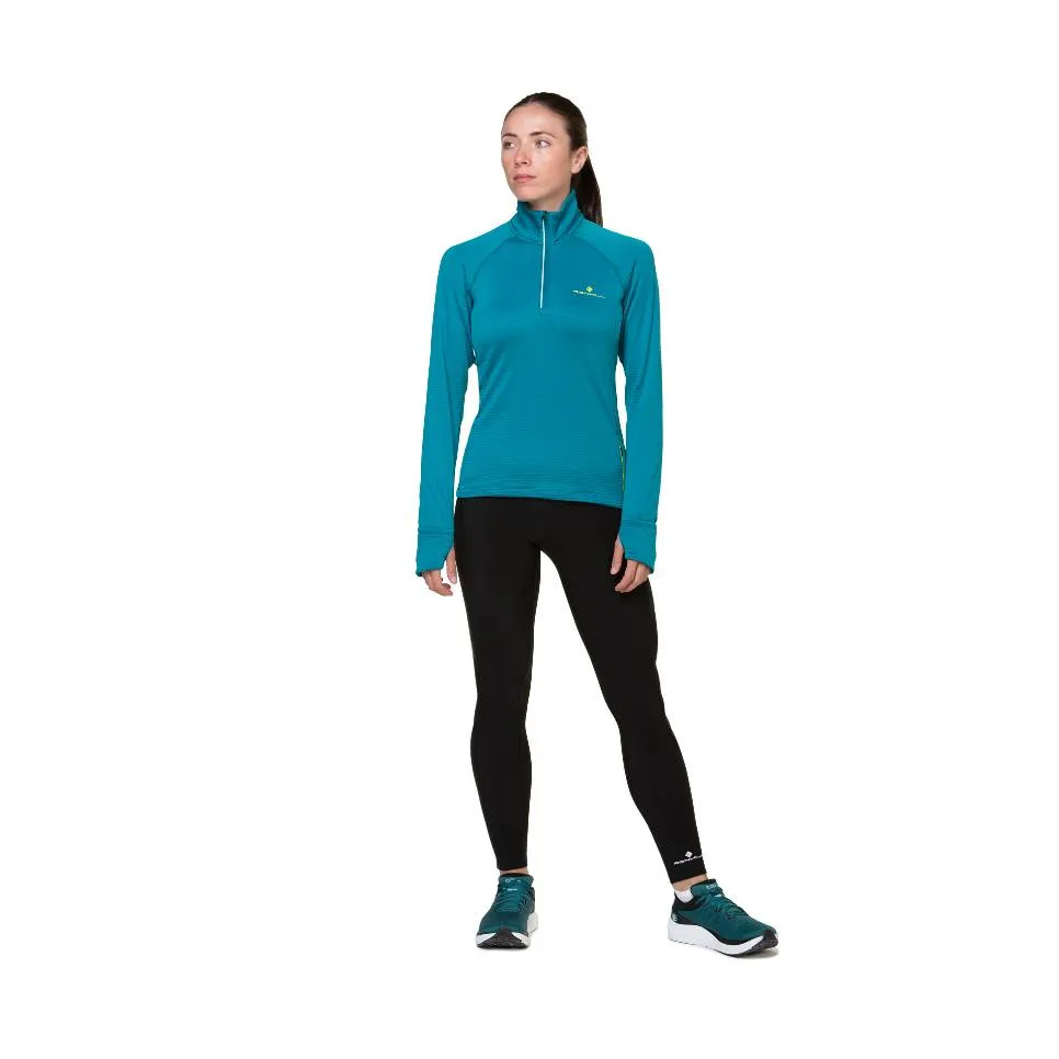 Ronhill Tech Winter Half Zip (Womens) - Marine/Acid