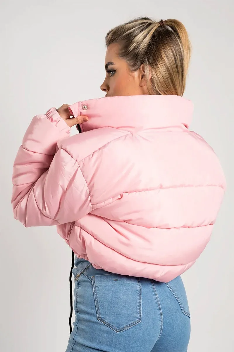 Sleek Cropped Puffer Jacket