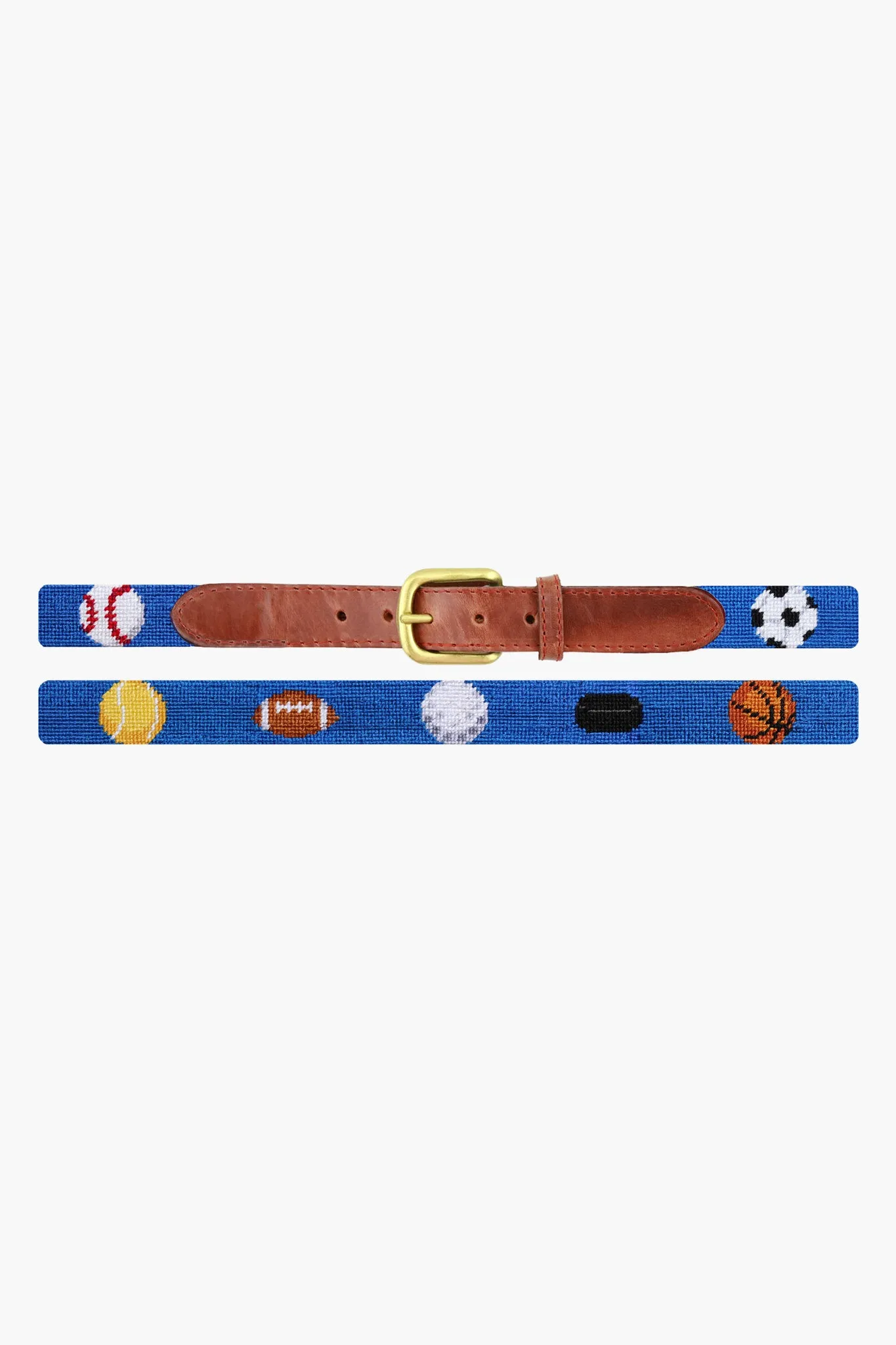 Sports Needlepoint Childrens Belt