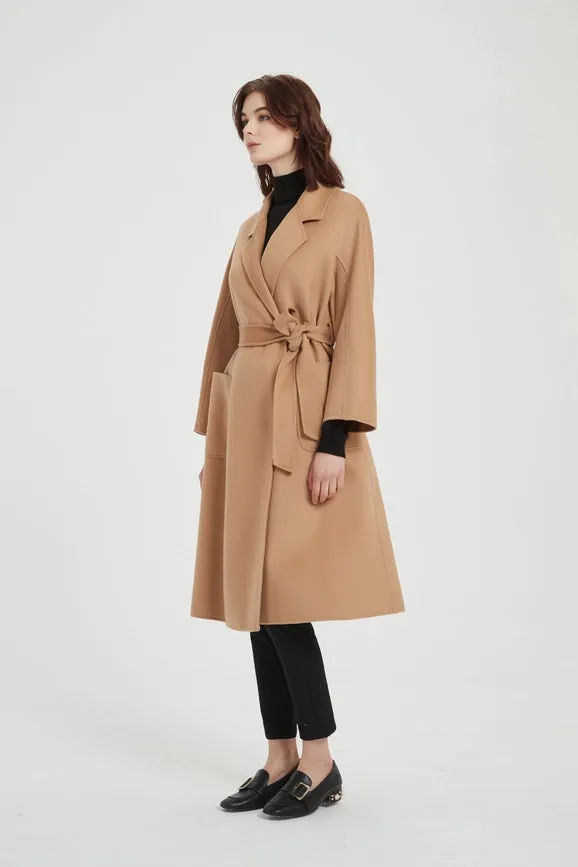 The Classic Wrap Coat - Camel