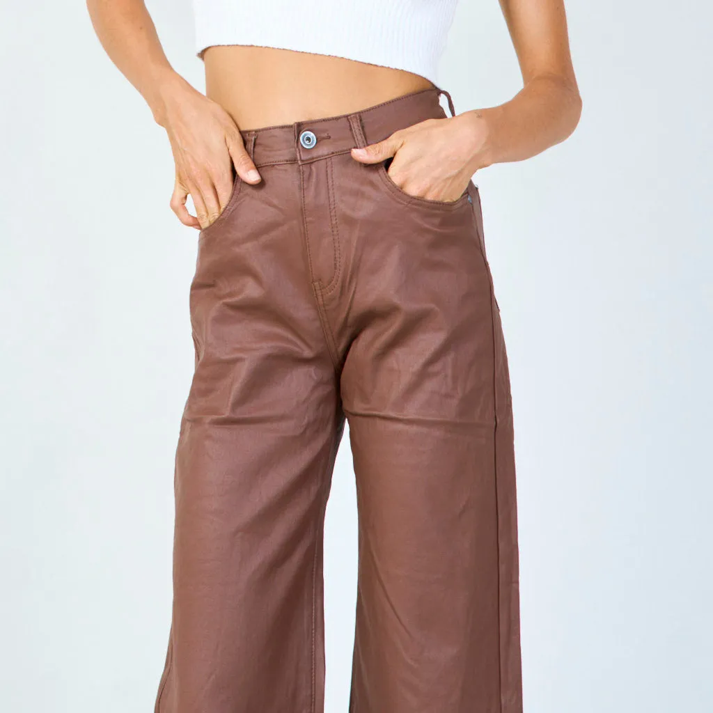 Trendy wide-leg trousers wholesale