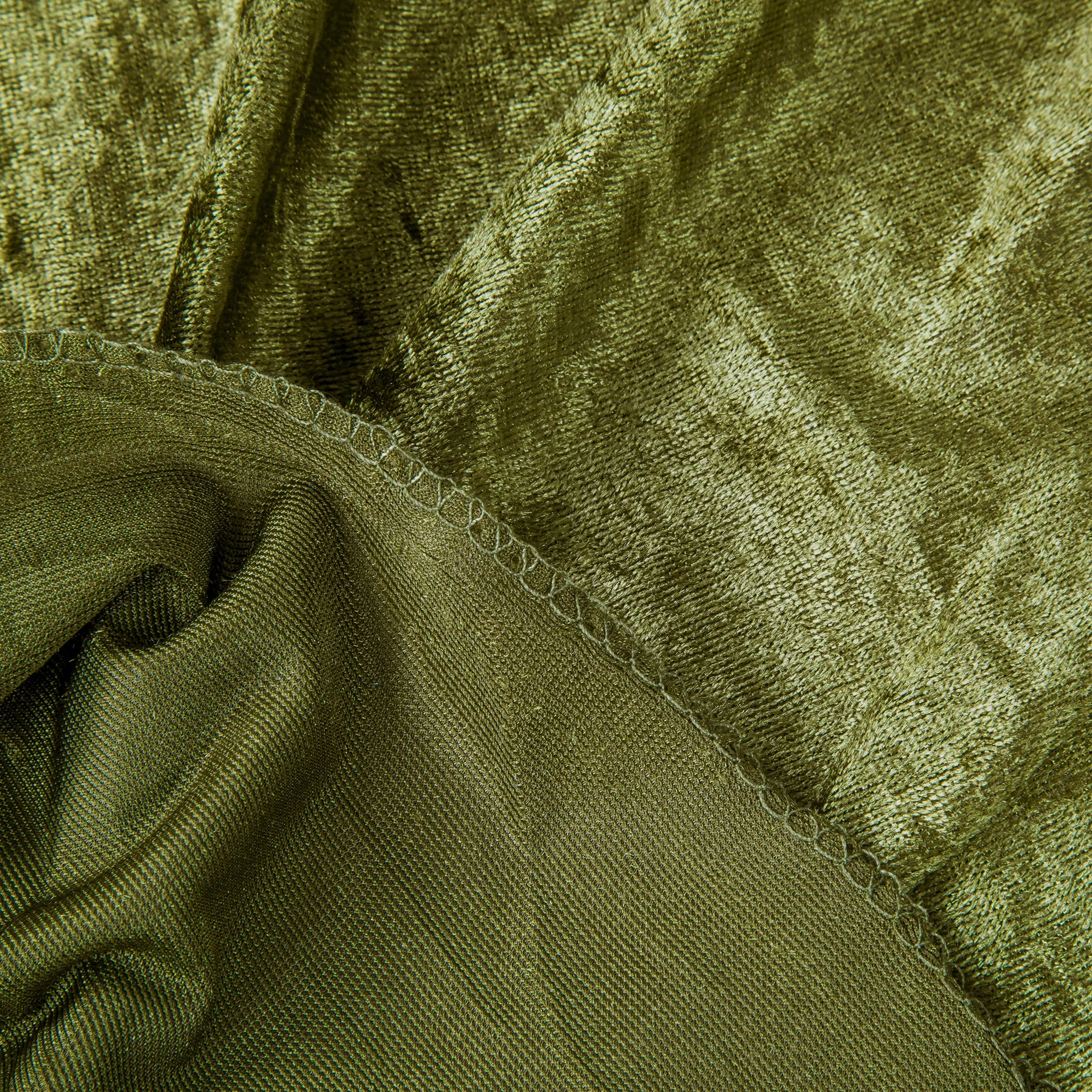 Velvet 90"x156" Rectangular Tablecloth - Olive Green