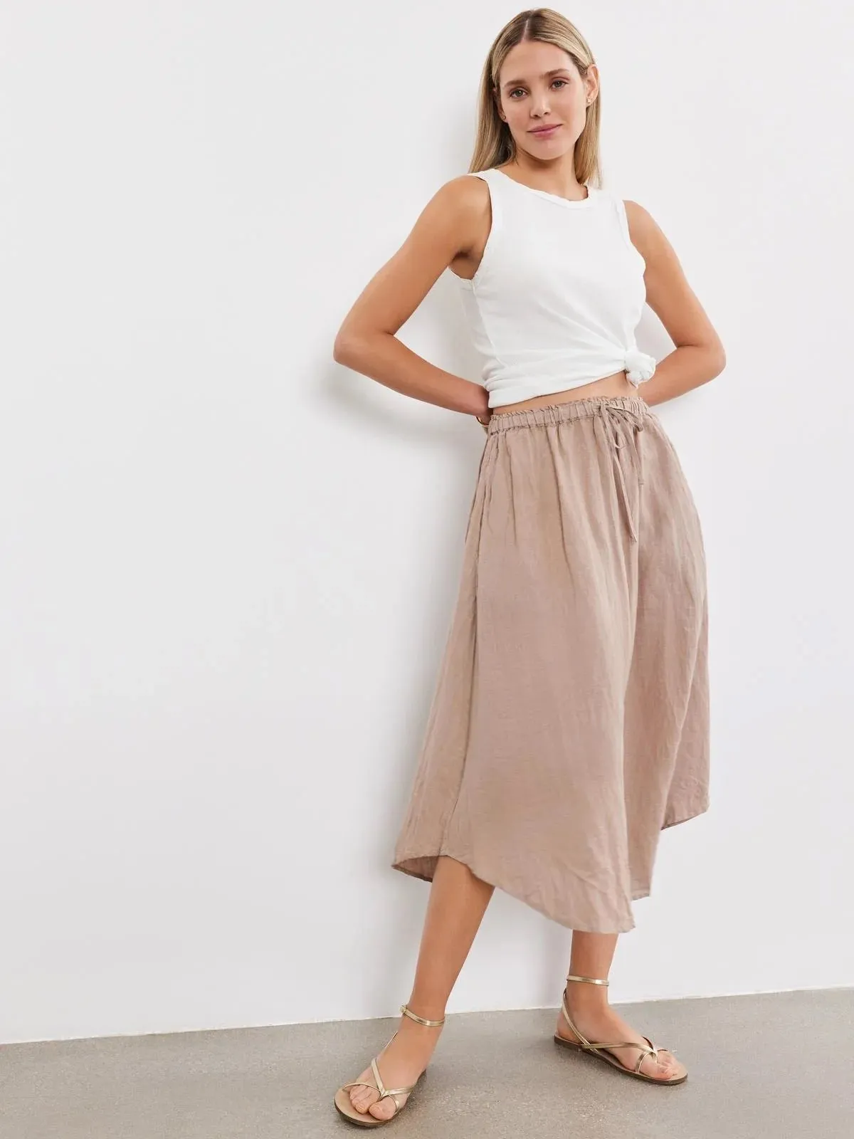 Velvet by Graham & Spencer Women's Nemy Linen Skirt