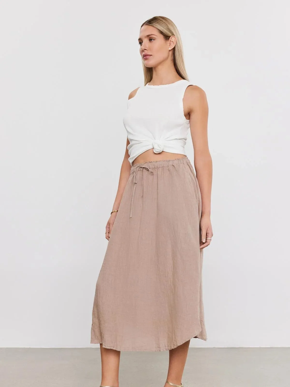 Velvet by Graham & Spencer Women's Nemy Linen Skirt